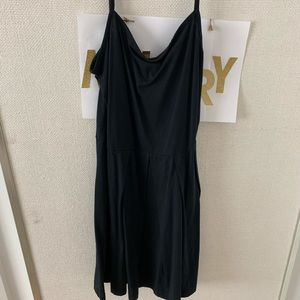 Gap basic black spaghetti strap dress